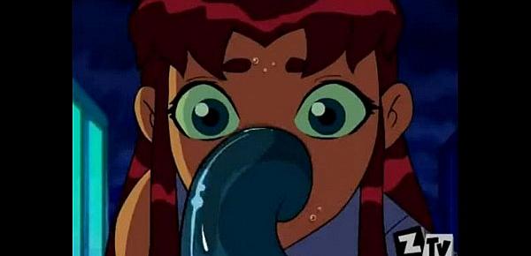  Raven and Starfire fucked by Tentacles full